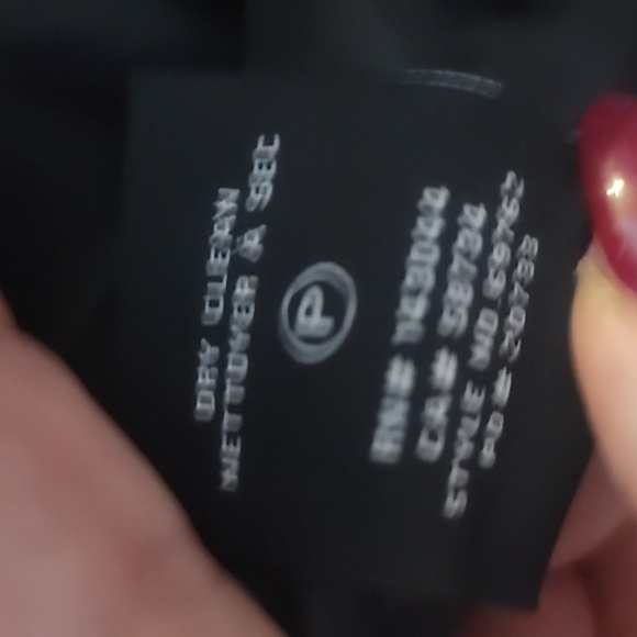 7 For All Mankind car coat Black brown plaid brushed Outerwear longline Medium - Picture 5 of 10